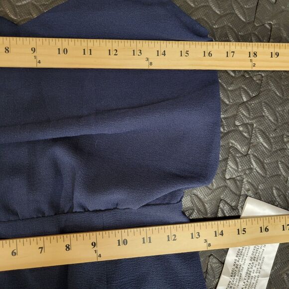 Dress The Population "Alondra Dress Midnight Blue" Midi Dress Size Medium NWT - Picture 11 of 13